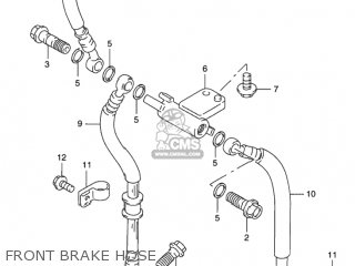 FRONT BRAKE HOSE - GSX750F KATANA 2002 (K2) USA (E03)