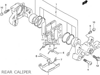 REAR CALIPER - GSX750F KATANA 2002 (K2) USA (E03)