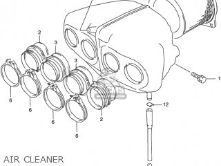 AIR CLEANER - GSX750F KATANA 2003 (K3) USA (E03)