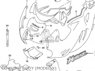 COWLING BODY (MODEL X) - GSX750F KATANA 2003 (K3) USA (E03)
