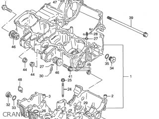 CRANKCASE - GSX750F KATANA 2003 (K3) USA (E03)