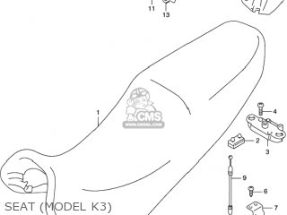 SEAT (MODEL K3) - GSX750F KATANA 2003 (K3) USA (E03)