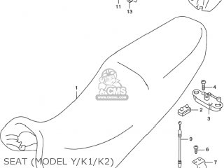 SEAT (MODEL Y/K1/K2) - GSX750F KATANA 2003 (K3) USA (E03)