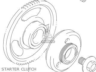 STARTER CLUTCH - GSX750F KATANA 2003 (K3) USA (E03)
