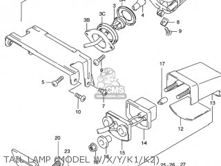 TAIL LAMP (MODEL W/X/Y/K1/K2) - GSX750F KATANA 2003 (K3) USA (E03)