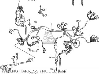 WIRING HARNESS (MODEL K3) - GSX750F KATANA 2003 (K3) USA (E03)