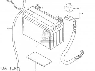 BATTERY - GSX750F KATANA 2004 (K4) USA (E03)