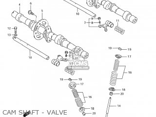 CAM SHAFT - VALVE - GSX750F KATANA 2004 (K4) USA (E03)