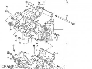 CRANKCASE - GSX750F KATANA 2004 (K4) USA (E03)