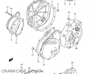 CRANKCASE COVER - GSX750F KATANA 2004 (K4) USA (E03)