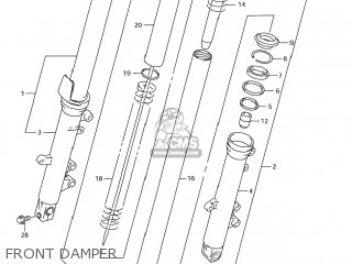 FRONT DAMPER - GSX750F KATANA 2004 (K4) USA (E03)