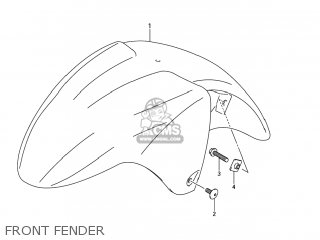 FRONT FENDER - GSX750F KATANA 2004 (K4) USA (E03)