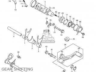 GEAR SHIFTING - GSX750F KATANA 2004 (K4) USA (E03)