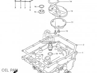 OIL PAN - GSX750F KATANA 2004 (K4) USA (E03)