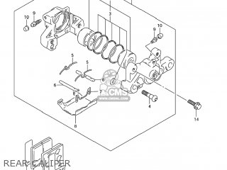 REAR CALIPER - GSX750F KATANA 2004 (K4) USA (E03)