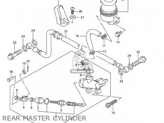 REAR MASTER CYLINDER - GSX750F KATANA 2004 (K4) USA (E03)
