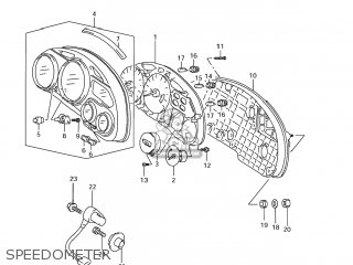 SPEEDOMETER - GSX750F KATANA 2004 (K4) USA (E03)