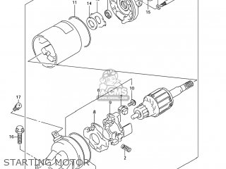 STARTING MOTOR - GSX750F KATANA 2004 (K4) USA (E03)