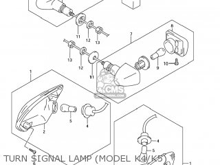 TURN SIGNAL LAMP (MODEL K4/K5) - GSX750F KATANA 2004 (K4) USA (E03)