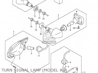 TURN SIGNAL LAMP (MODEL K6) - GSX750F KATANA 2004 (K4) USA (E03)