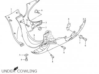 UNDER COWLING - GSX750F KATANA 2004 (K4) USA (E03)