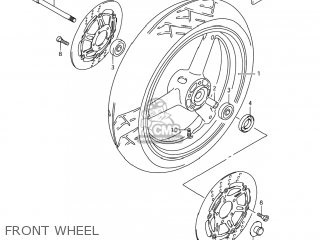 FRONT WHEEL - GSX750F KATANA 2005 (K5) USA (E03)