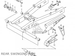REAR SWINGING ARM - GSX750F KATANA 2005 (K5) USA (E03)