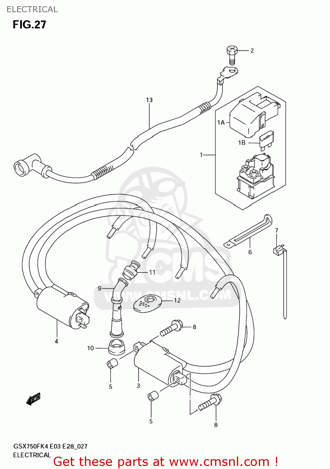 ELECTRICAL GSX750F KATANA 2006 (K6) USA (E03)