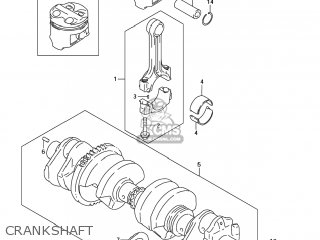 CRANKSHAFT - GSX750F KATANA 2006 (K6) USA (E03)