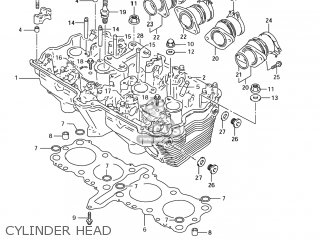 CYLINDER HEAD - GSX750F KATANA 2006 (K6) USA (E03)