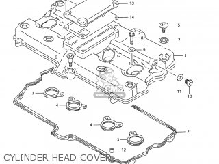 CYLINDER HEAD COVER - GSX750F KATANA 2006 (K6) USA (E03)