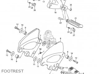 FOOTREST - GSX750F KATANA 2006 (K6) USA (E03)