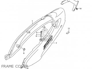 FRAME COVER - GSX750F KATANA 2006 (K6) USA (E03)