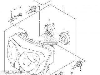 HEADLAMP - GSX750F KATANA 2006 (K6) USA (E03)