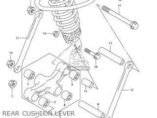REAR CUSHION LEVER - GSX750F KATANA 2006 (K6) USA (E03)