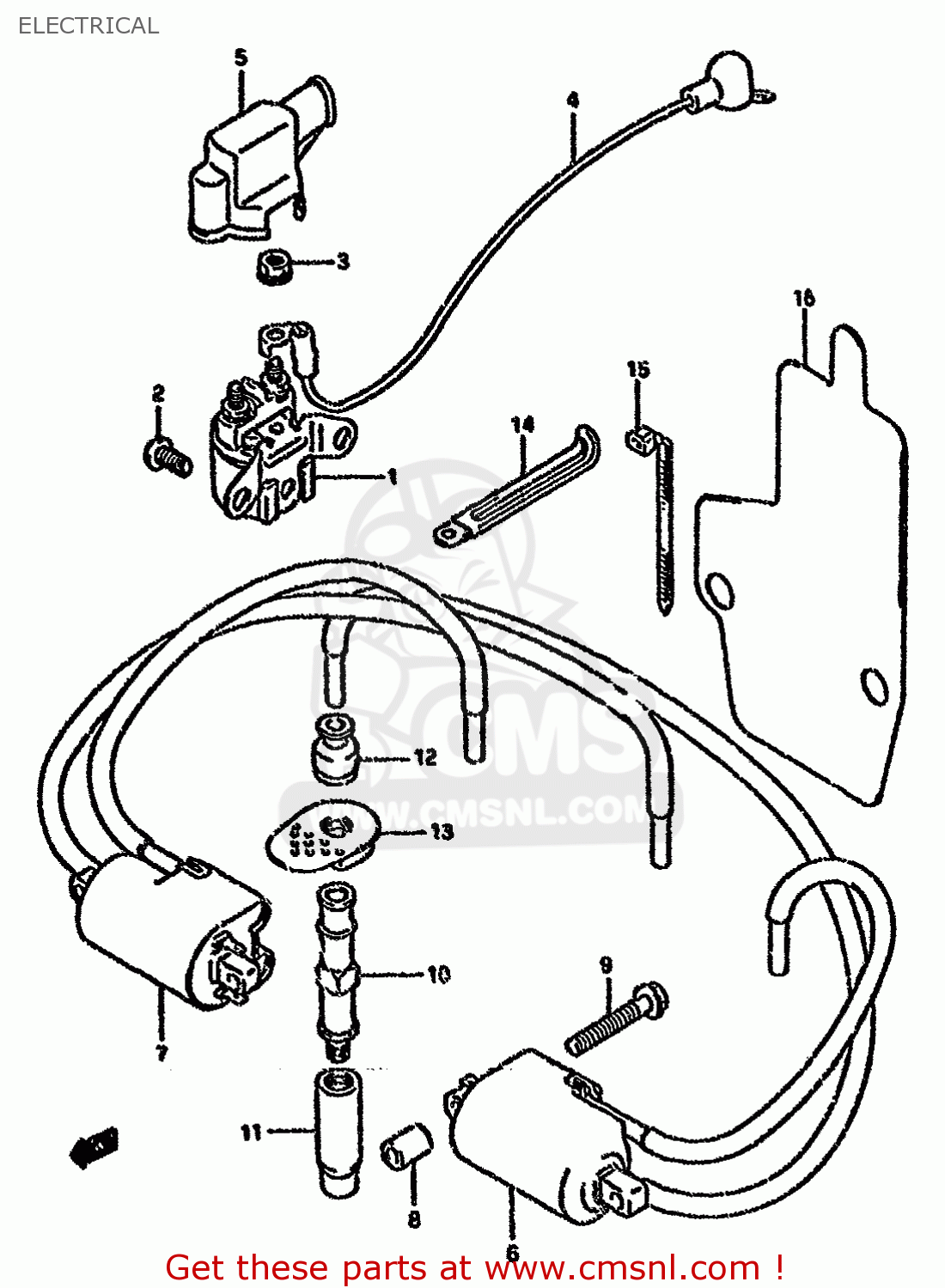 ELECTRICAL GSX750FSK 1996 (T) BRAZIL (E37)
