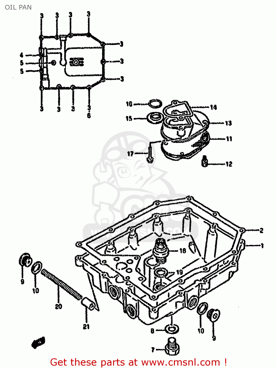 OIL PAN GSX750FSK 1996 (T) BRAZIL (E37)
