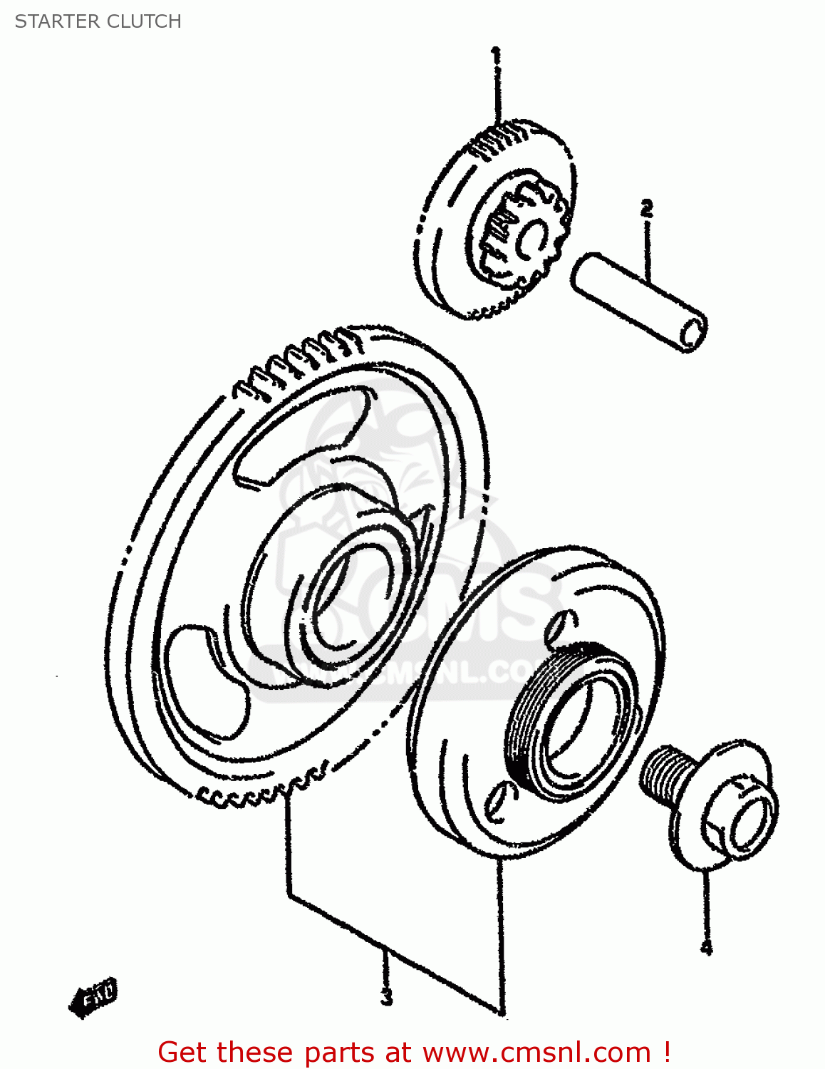 STARTER CLUTCH GSX750FSK 1996 (T) BRAZIL (E37)