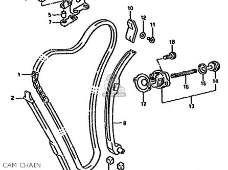 CAM CHAIN - GSX750FSK 1996 (T) BRAZIL (E37)