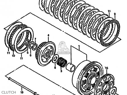 CLUTCH - GSX750FSK 1996 (T) BRAZIL (E37)