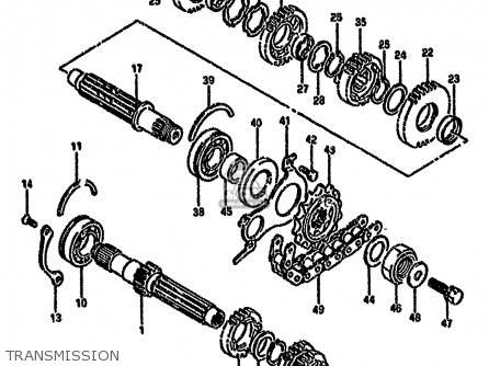 TRANSMISSION - GSX750FSK 1996 (T) BRAZIL (E37)