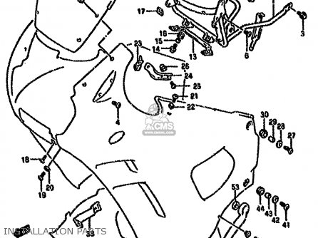 INSTALLATION PARTS - GSX750FSK 1996 (T) BRAZIL (E37)