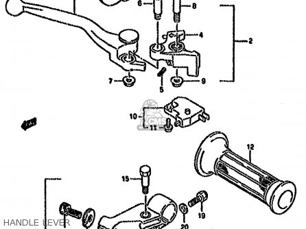 HANDLE LEVER - GSX750FSK 1996 (T) BRAZIL (E37)