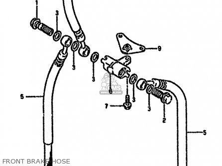 FRONT BRAKE HOSE - GSX750FSK 1996 (T) BRAZIL (E37)