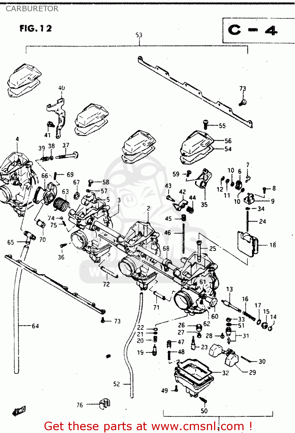 CARBURETOR GSX750R 1986 (G) GENERAL EXPORT (E01)
