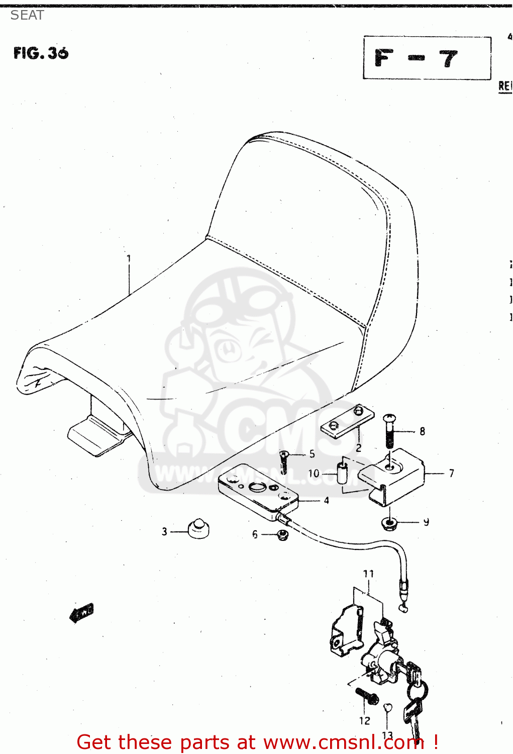 SEAT GSX750R 1986 (G) GENERAL EXPORT (E01)