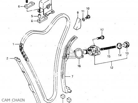 CAM CHAIN - GSX750R 1986 (G) GENERAL EXPORT (E01)