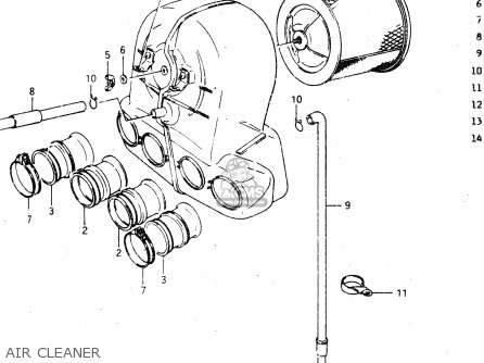 AIR CLEANER - GSX750R 1986 (G) GENERAL EXPORT (E01)