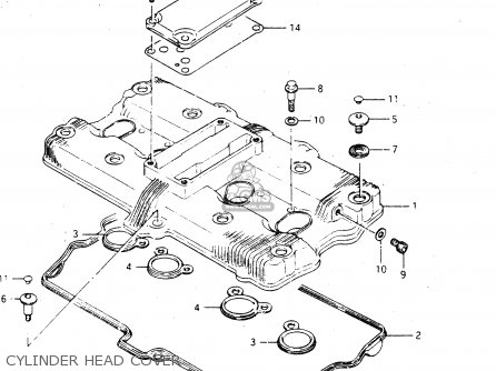 CYLINDER HEAD COVER - GSX750R 1986 (G) GENERAL EXPORT (E01)