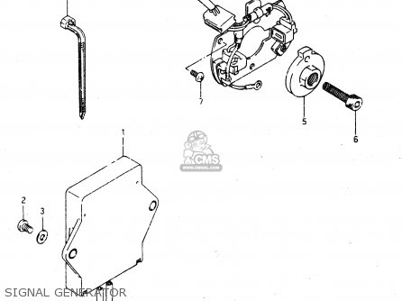 SIGNAL GENERATOR - GSX750R 1986 (G) GENERAL EXPORT (E01)